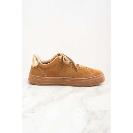 Zapatilla Gamuza Camel
