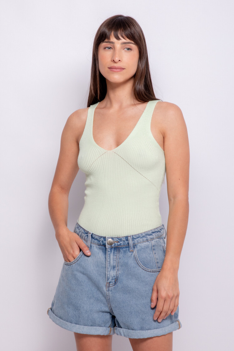 TOP DOROTEA Verde Pastel