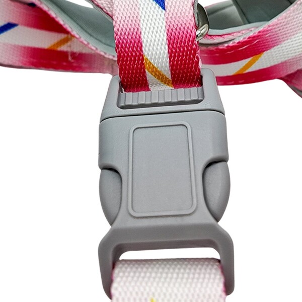 Arnes Correa Pretal Perro Mascota Ajustable Grande Variante Color Rosa
