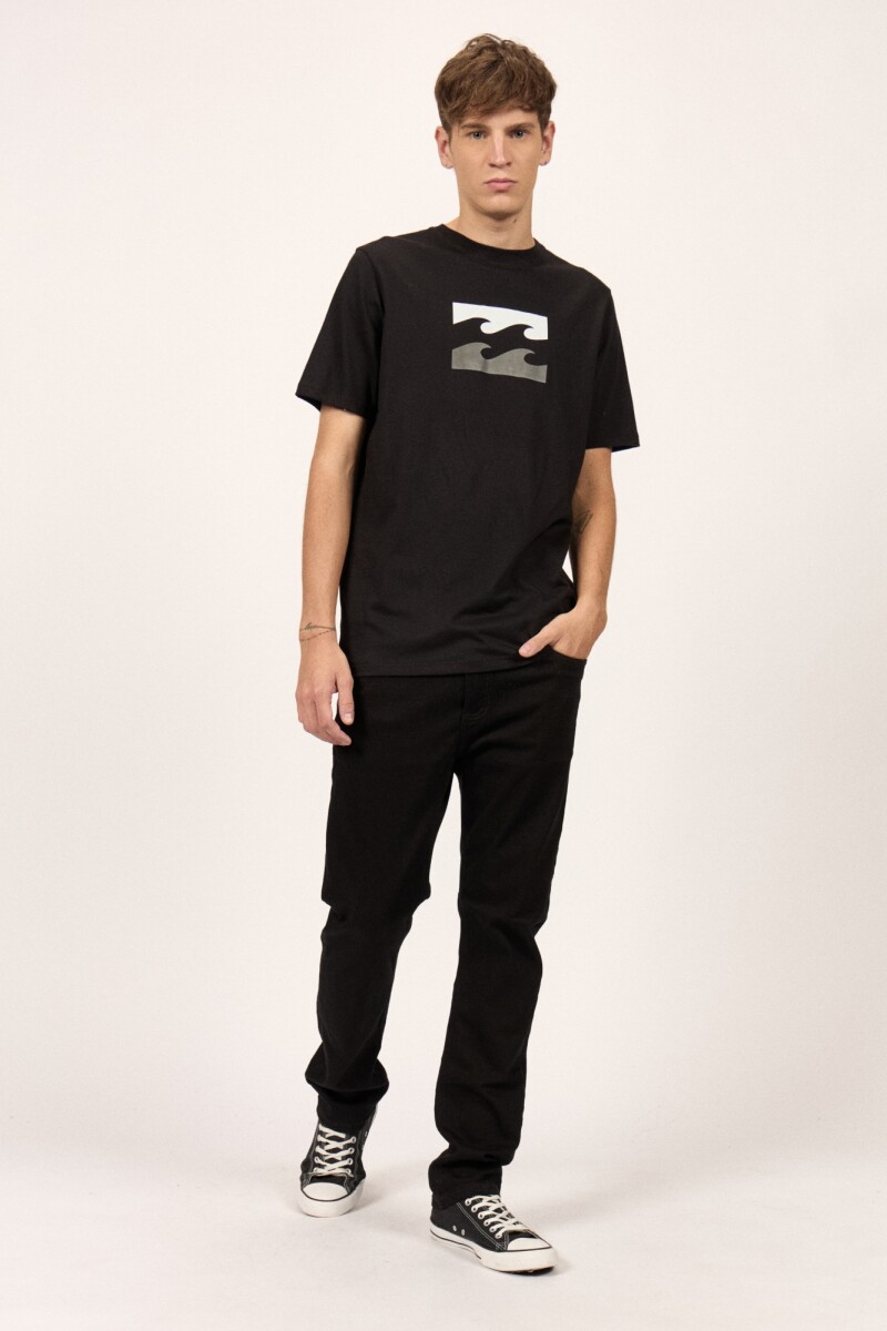 REMERA RIPPLE WAVY TEE J-negro