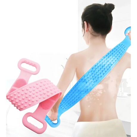 ESPONJA DE SILICONA PARA ESPALDA\n 90CM ROSADO ROSA