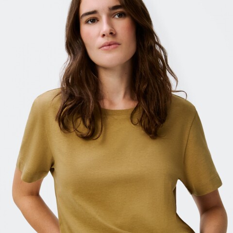 BLUSA FEM CAQUI