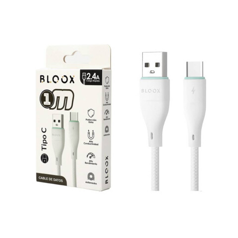 Cable De Datos Bloux Usb A A Tipo C 1 Metro CABLE BLOOX USB A/USB C 1M