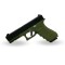 Llavero réplica miniatura Glock 17 Verde