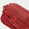 Bandolera Penny En Efecto Cuero Zaffiano Rojo