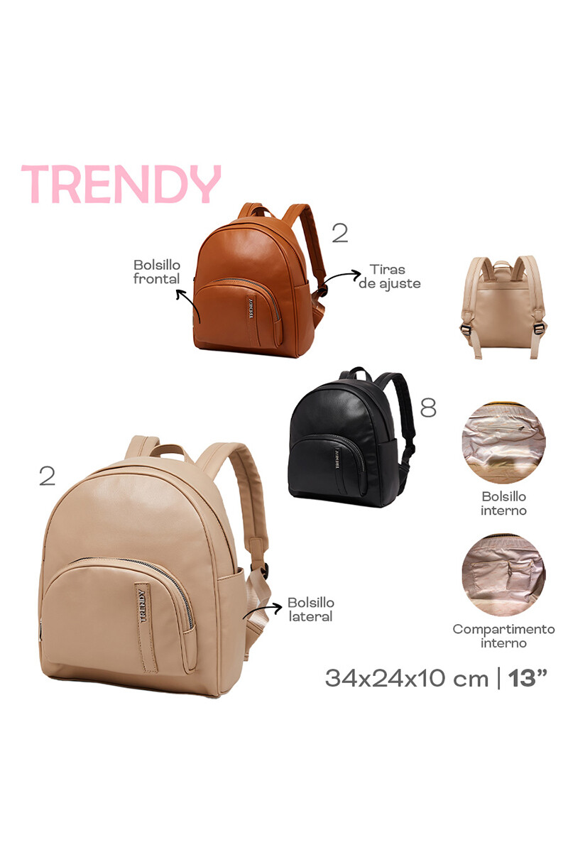 Mochila con bolsillo Negro