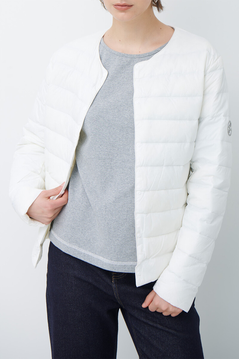 CAMPERA PLUMAS BLANCO