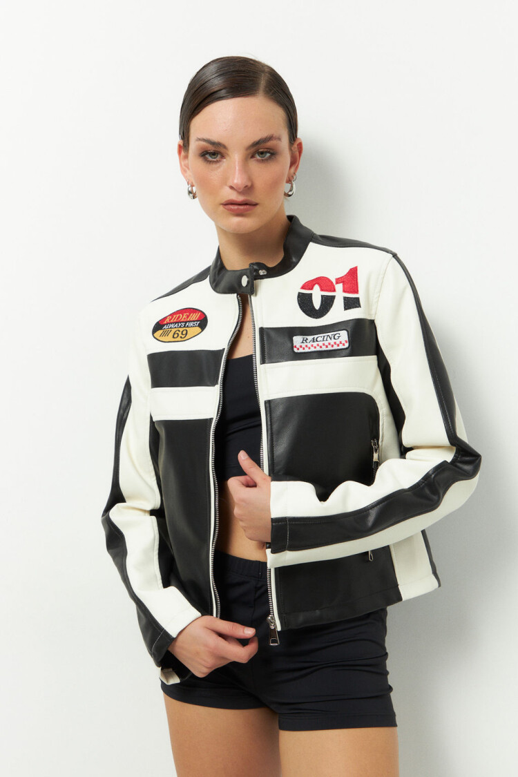 CAMPERA RACING Negro