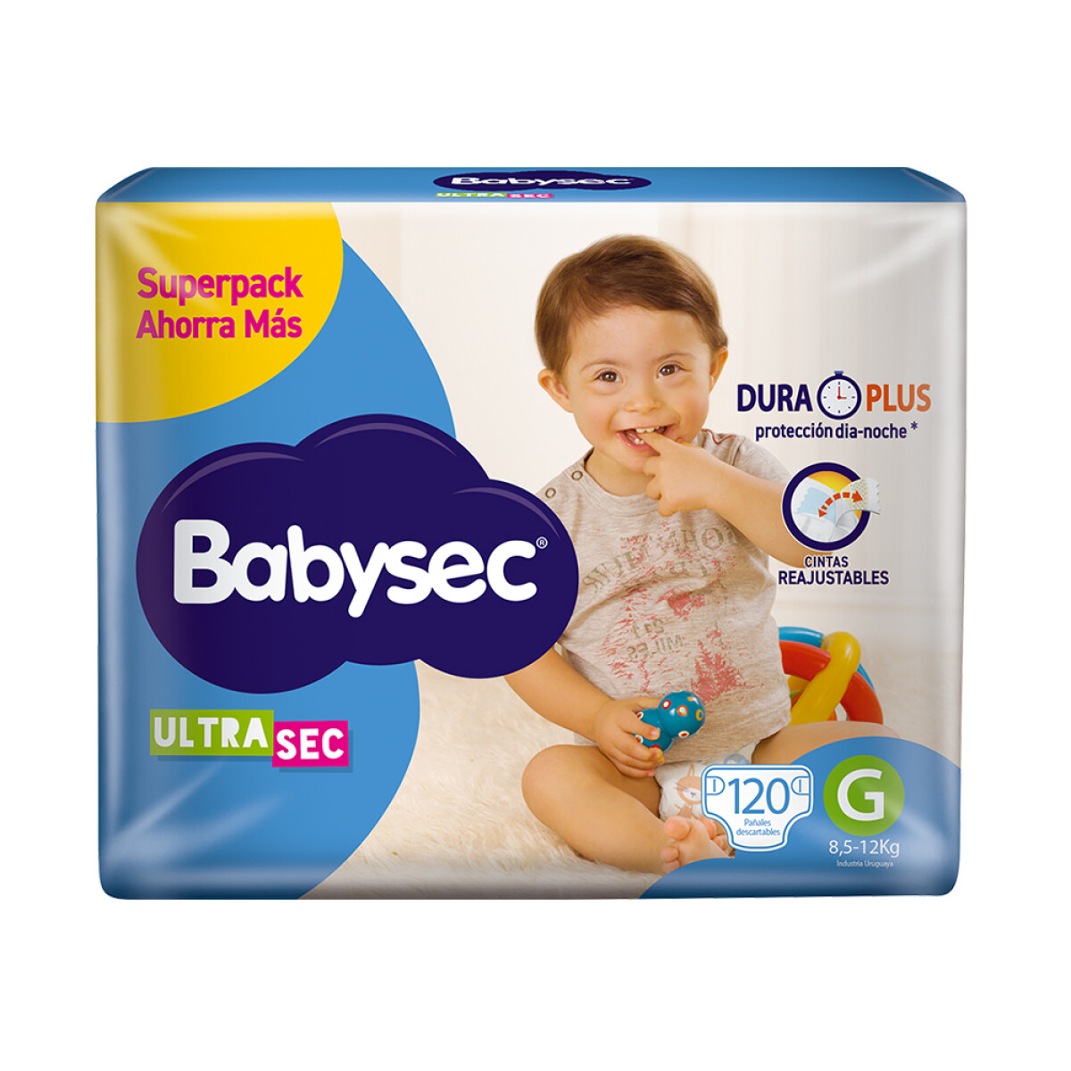 Pañales Babysec Ultra Talle G 120 Uds. 