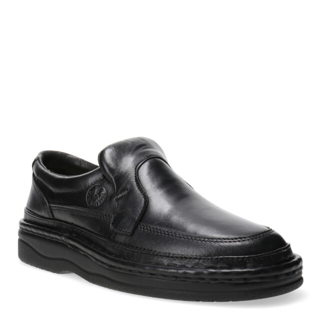 Zapatos de Hombre Lombardino Mocasin Calsuave con elastico Negro
