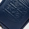 Bandolera Eterial en cuero graneado Marine Blue