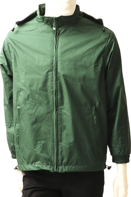 Campera impermeable forro polar Verde bosque