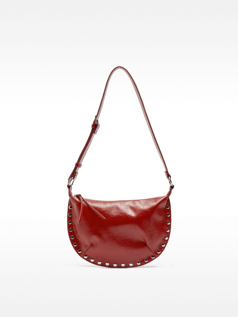 Bolso De Hombro Con Tachuelas rojo