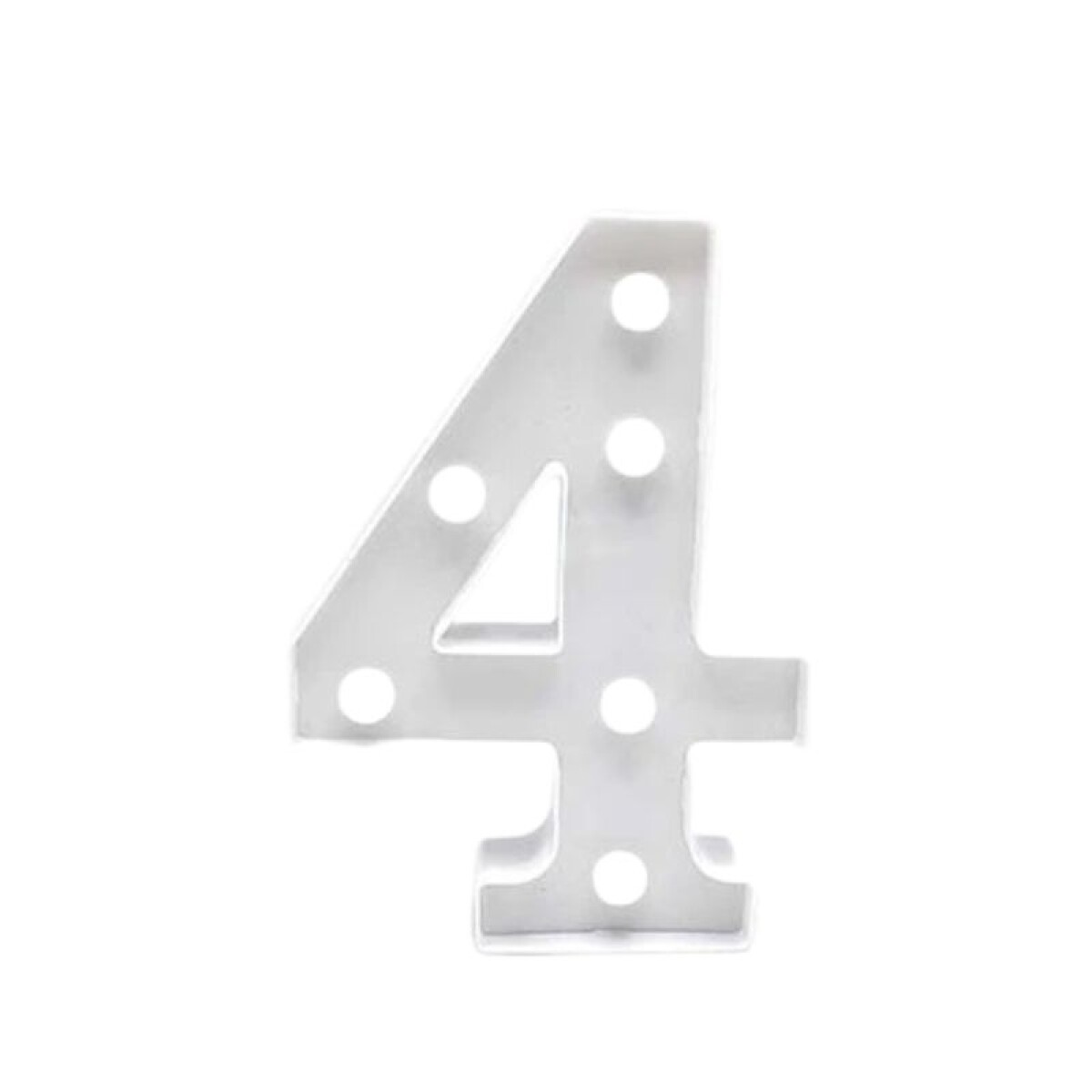 Número Blanco 16cm - 4 