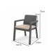 Juego Prestij de jardín 3 sillones con almohadones + mesa GRIS