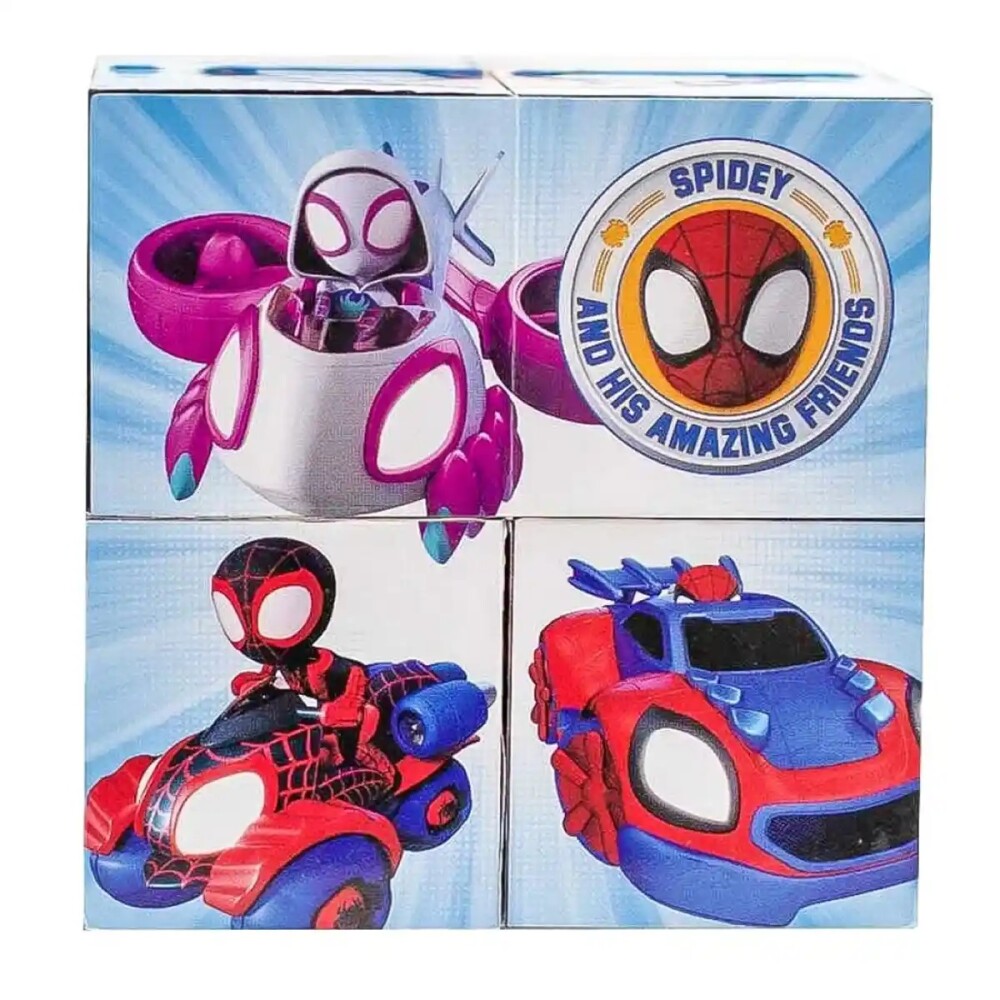 Spiderman – Cubo Rompecabezas de Imágenes MARVEL SPIDEY CUBO DE ENTRETENIMIENTO OFRECE UN DESAFIO ATRACTIVO COMBINA TODOS LOS LADOS PARA CREAR IMAGENES
