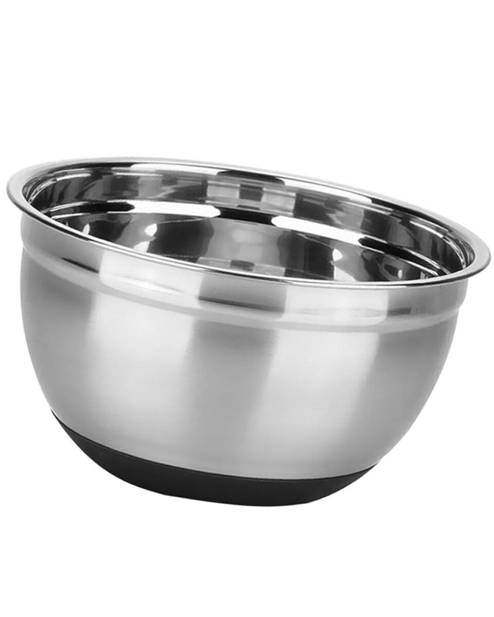 Bowl de acero inoxidable con base de silicona antideslizante 20cm 
