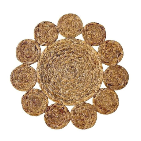 Individual D36Cms Jacinto De Agua Diseño Flor Nat.