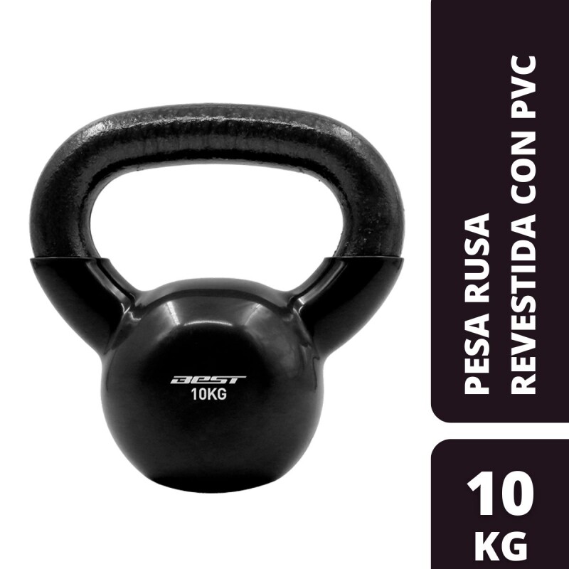 Pesa Rusa Best Power Fitness con Revestimiento de PVC 10 Kilos Pesa Rusa Best Power Fitness con Revestimiento de PVC 10 Kilos