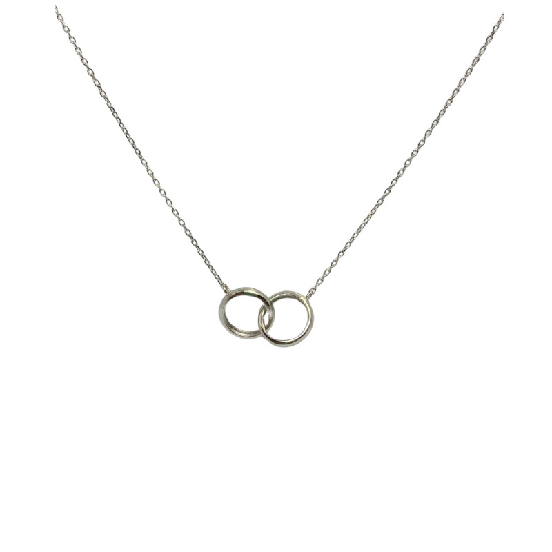 CONJUNTO DE PLATA, CEDENA TIPO FORCE CORTO , LARGO 40+3 CM L9dslf-01611-n-x3