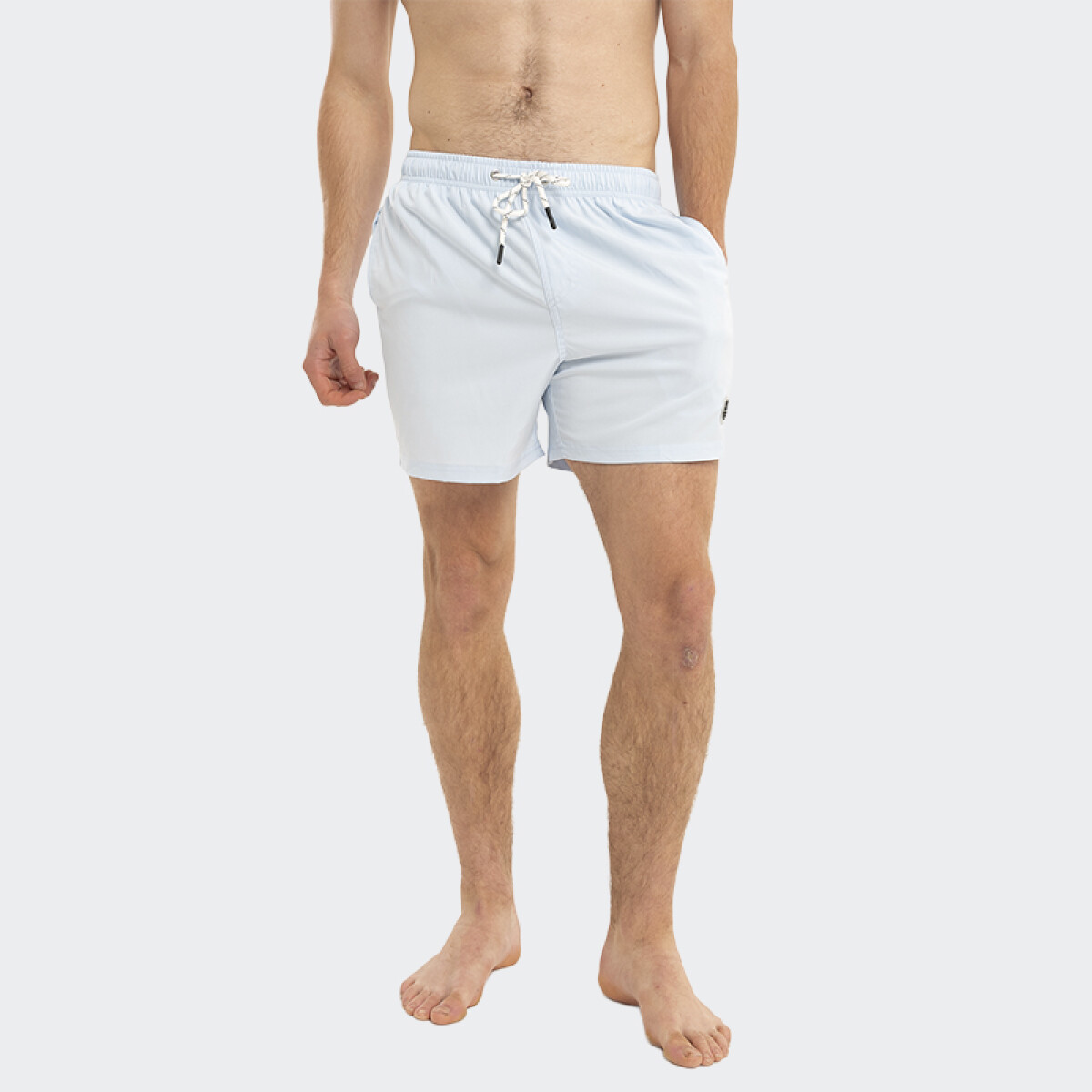 Short Reef Swim Liso - Celeste 