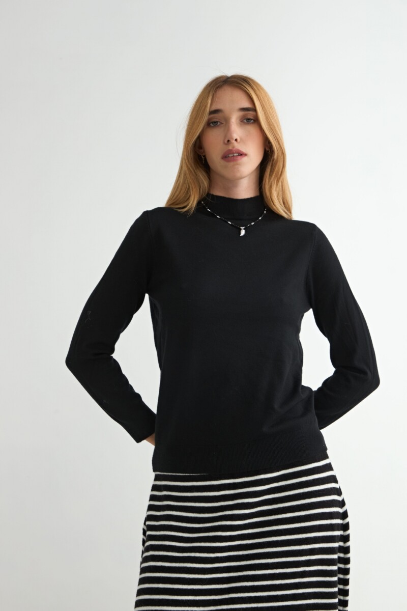 POLERA LILY - NEGRO 