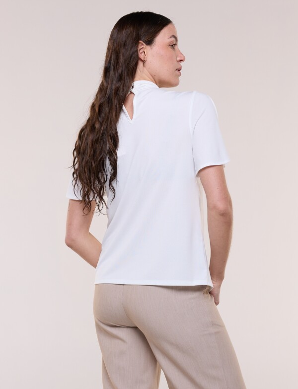 Blusa Nudo Con Mangas Abiertas CRUDO