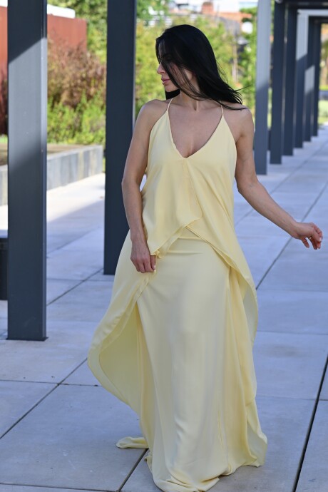 Vestido largo Zaida Amarillo