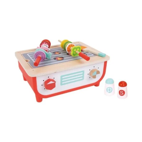 Cocina y Barbacoa de Madera Tooky toy Cocina y Barbacoa de Madera Tooky toy