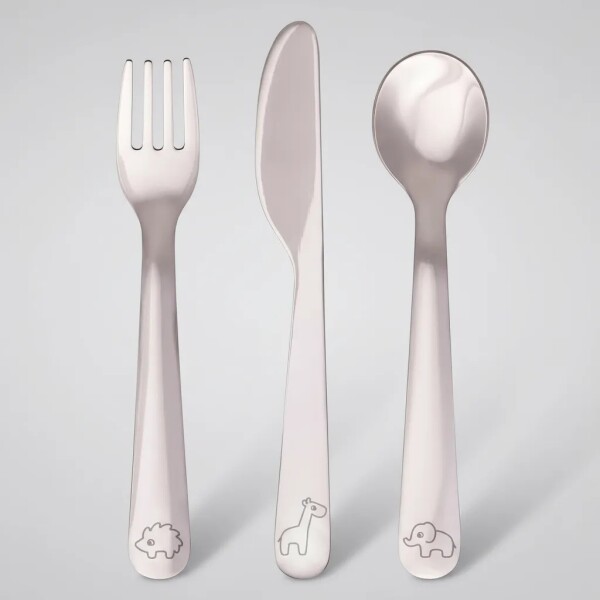 Set x3 cubiertos metal entrenamiento BUBA Set x3 cubiertos metal entrenamiento BUBA