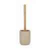 CEPILLO BAMBU C/BASE BEIGE P/INODORO Unica