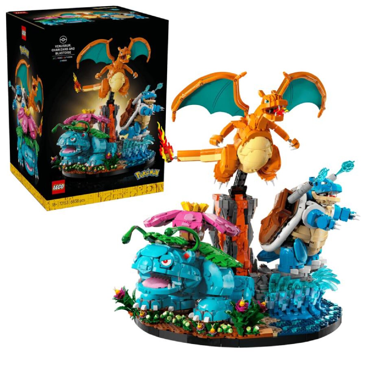 Lego Pokémon 72153 - Venusaur, Charizard y Blastoise - 6838 piezas 