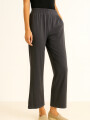 Pantalon Tobb Gris Melange Oscuro