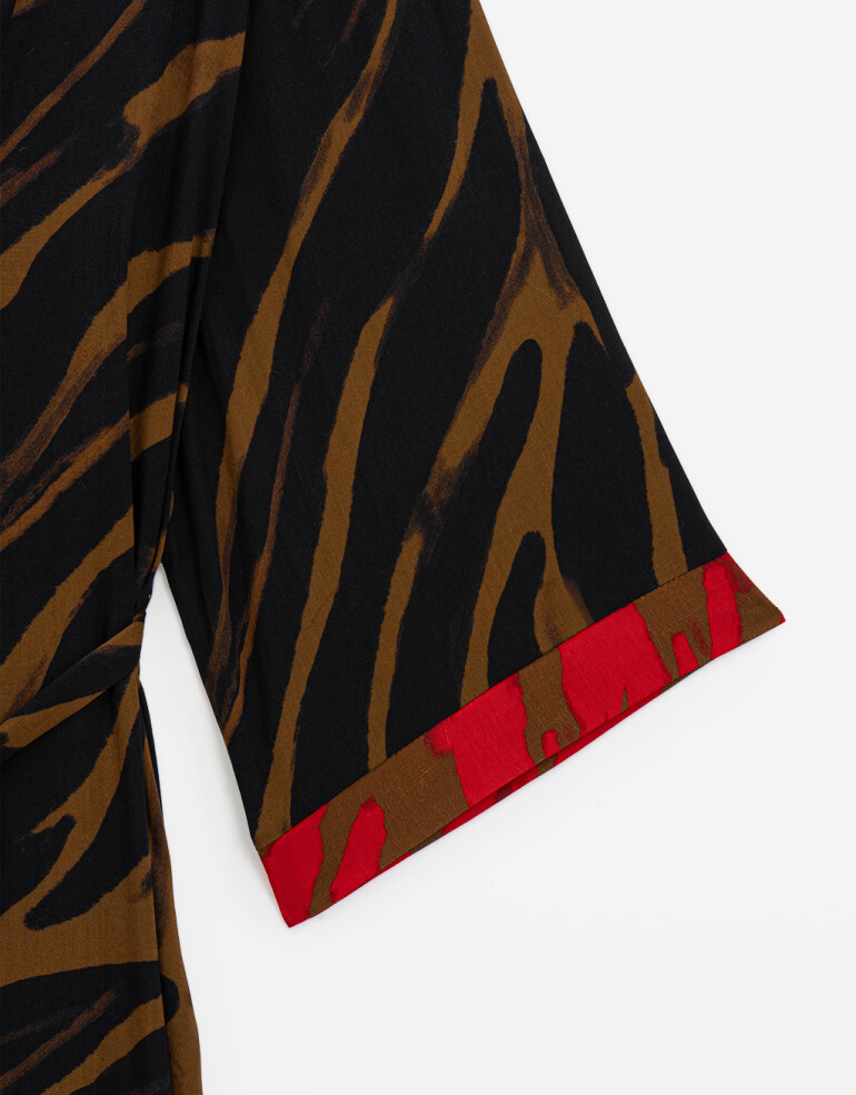 Kimonos Kimono Estampado Bicolor - Combinacion Bicolor