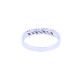 Anillo oro 18 k blanco con zafiros azules y brillantes. Anillo oro 18 k blanco con zafiros azules y brillantes.