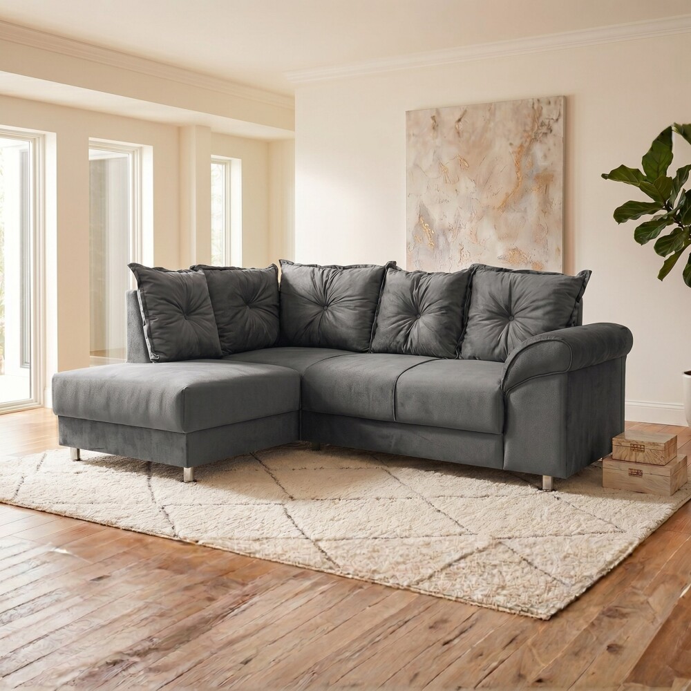Sillón Esquinero 5 lugares - Bari Grafito