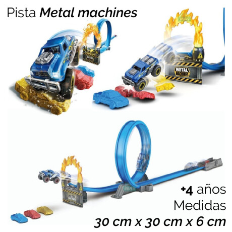 Metal Machines Pista Riad Rampage C/vehículo Unica