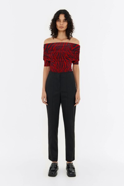 PANTALON LANA FRÍA AJUSTADO Negro