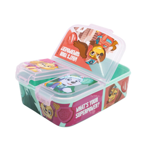 Vianda Infantil Paw Patrol Con 3 Reparticiones CORAL