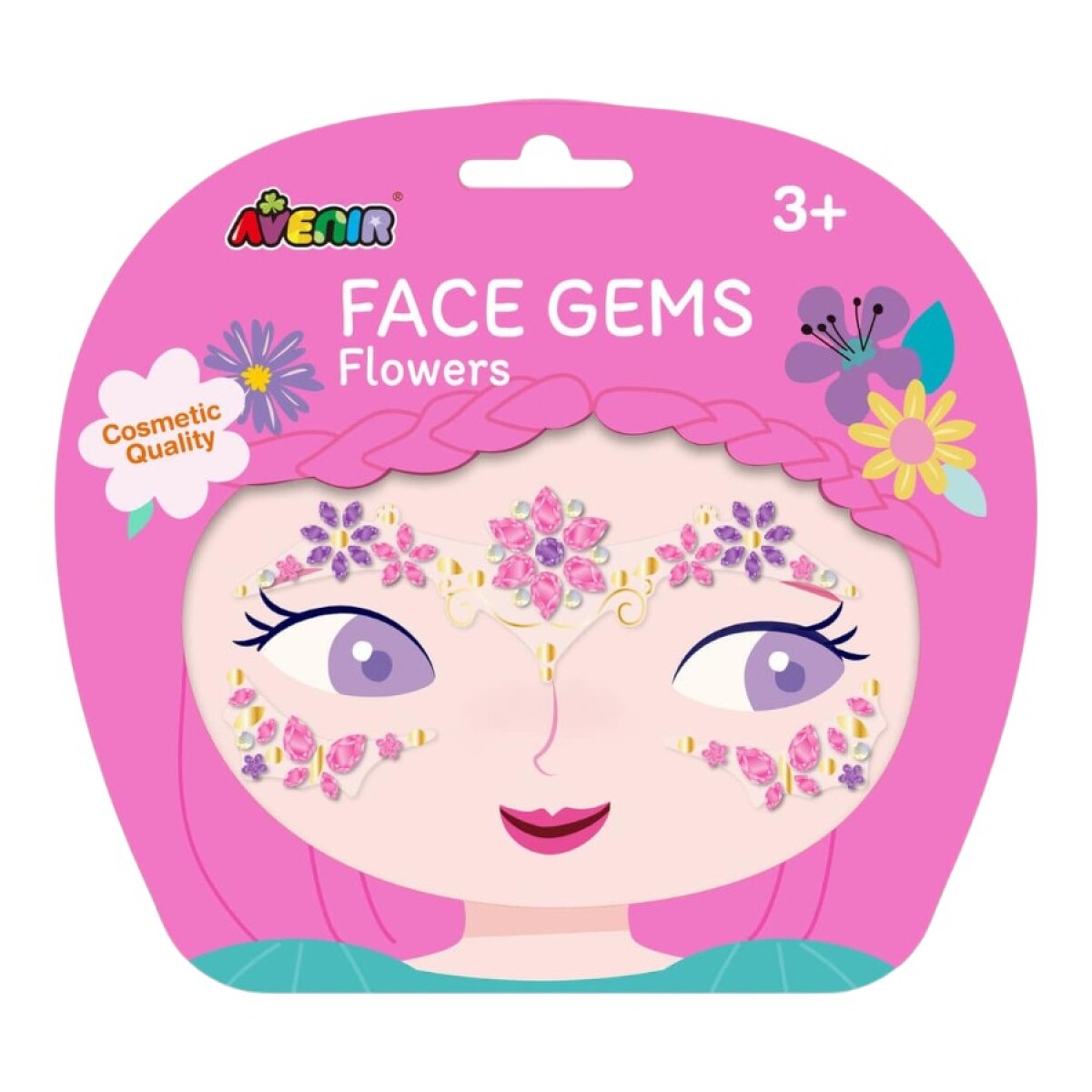 Stickers gema facial flores Avenir 