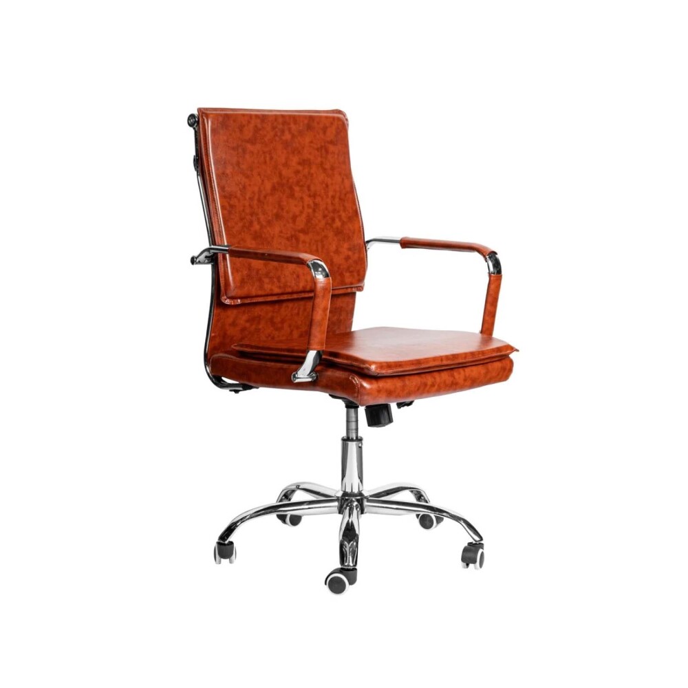 ASIENTO DE OFICINA PU-Y-METAL MARRON HY-1062