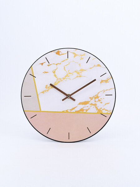 RELOJ DE PARED MARBLE ROSADO