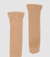 Medias 3/4 de microfibra para pantalón Beige