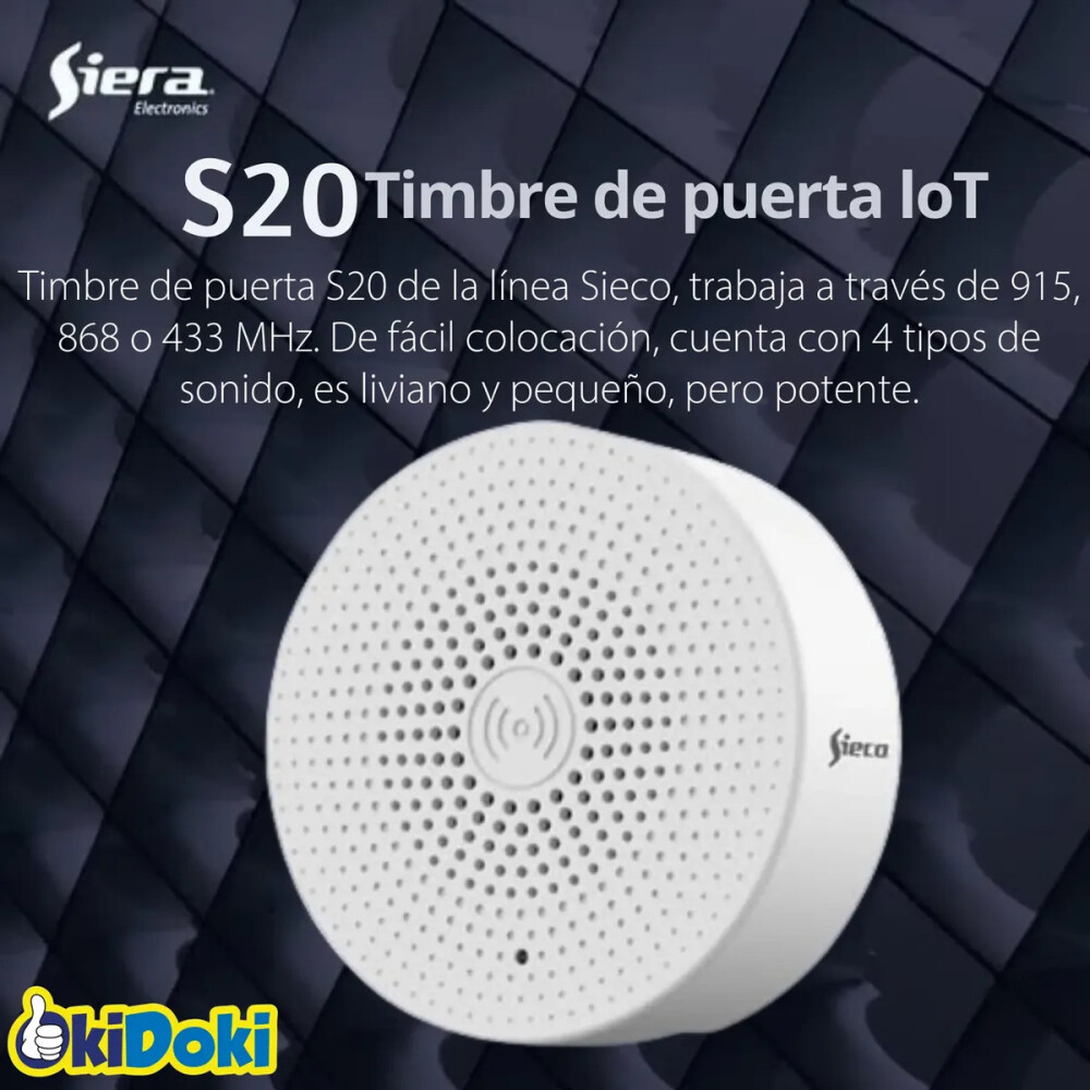 Timbre Inalambrico Sieco Siera S20 Timbre Inalambrico Sieco Siera S20