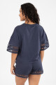 Cotton lace pj Azul
