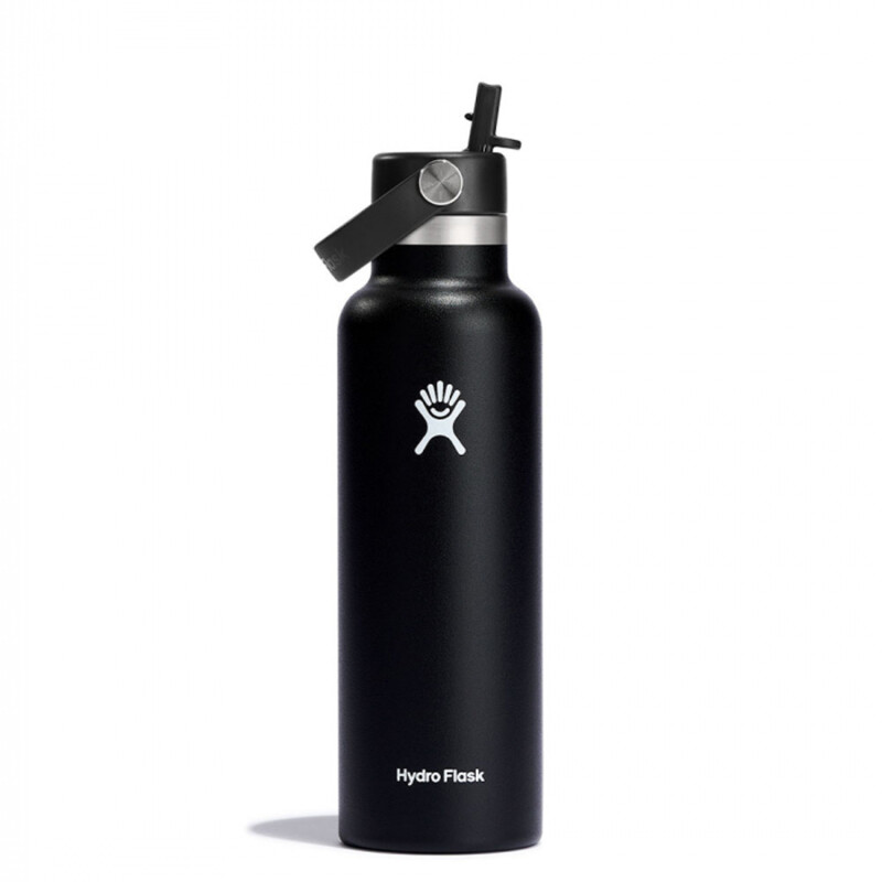 Botella Hydro Flask 21 Oz Standard Flex Straw Cap Negro Botella Hydro Flask 21 Oz Standard Flex Straw Cap Negro