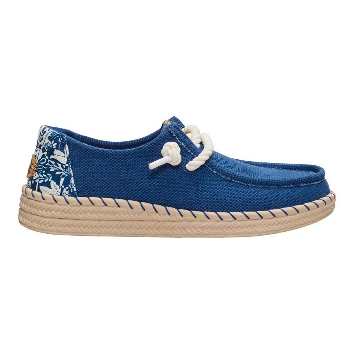 Wendy Espadrille Hibiscus - Ensign Blue/multi 