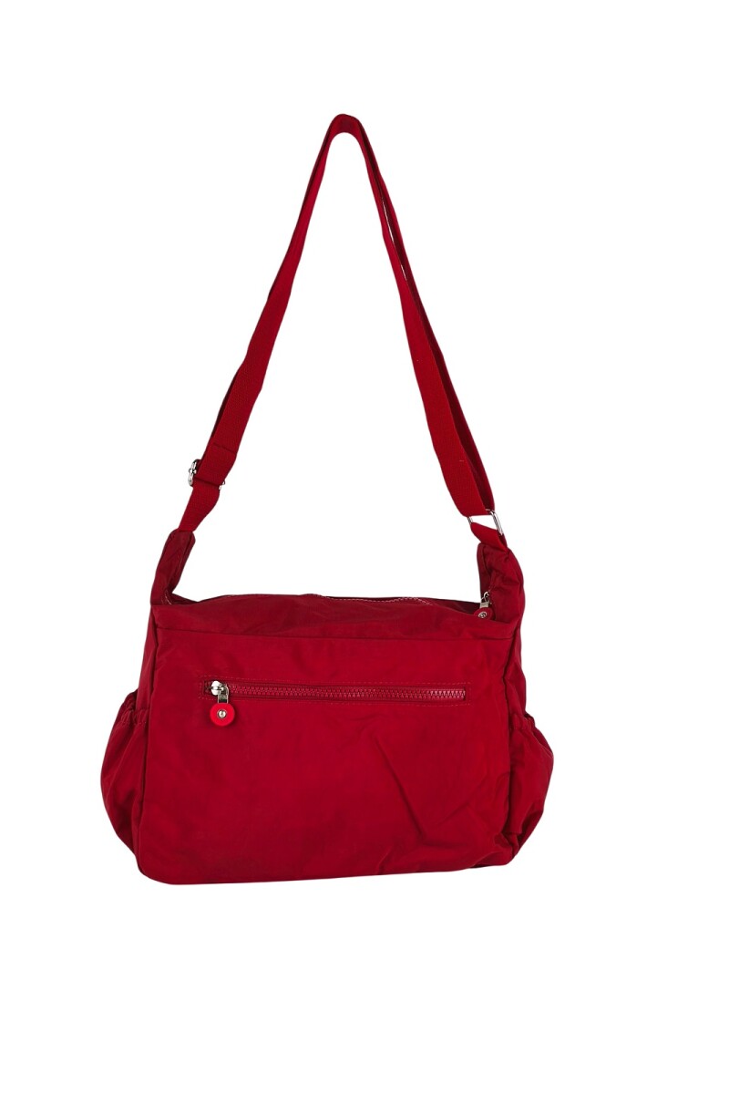Morral con bolsillos Rojo