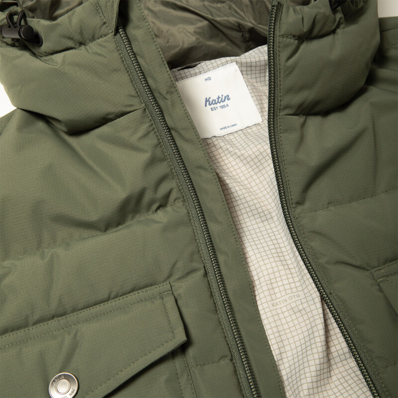 Campera Katin Summit Hooded Down Verde Campera Katin Summit Hooded Down Verde