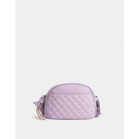 Bandolera Puffy Mariposa Violeta Lila